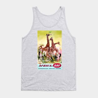 Vintage Travel Poster - SAS to Africa Tank Top